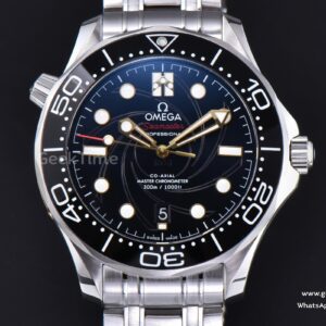 Seamaster Diver 300M 42mm VSF Black Dial Metal Bracelet And Rubber Strap Clone VS8800 V4
