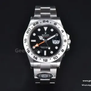 Explorer II 42mm 226570 904L Clean Factory schwarzes Zifferblatt SS-Armband DD3285 CHS