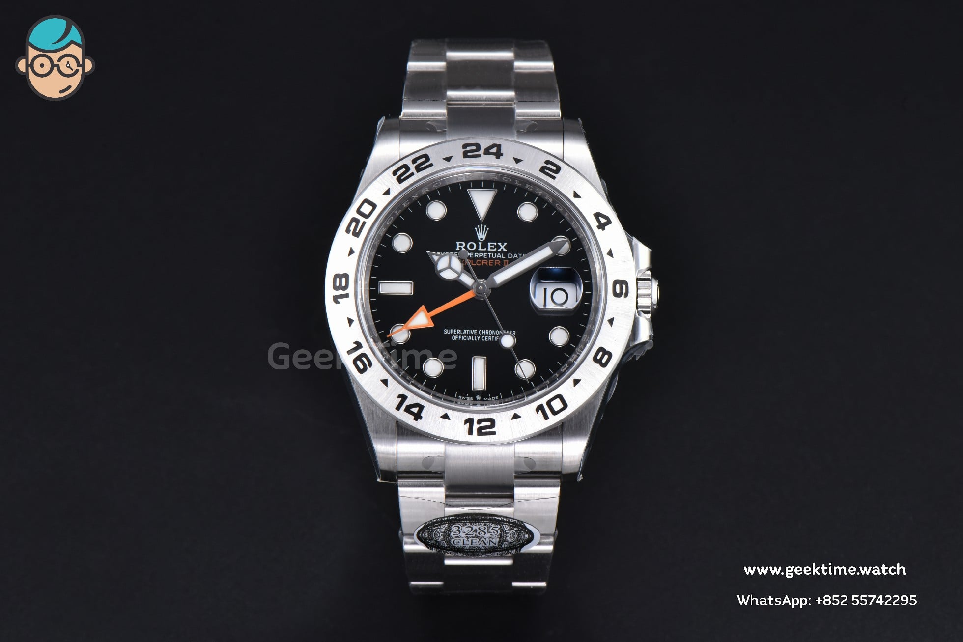 Explorer II 42mm 226570 904L Clean Factory Black Dial SS Bracelet DD3285 CHS