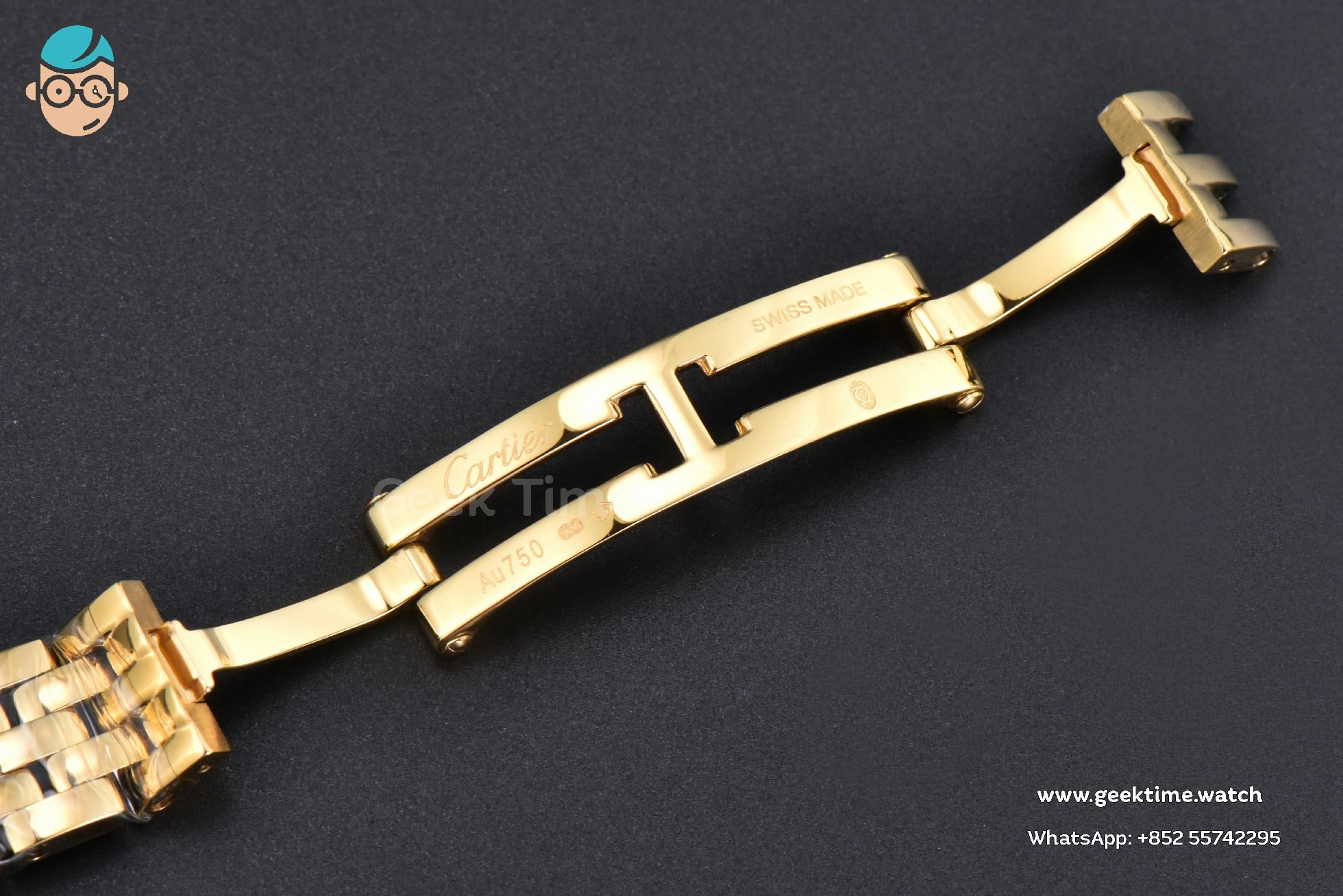 Panthère 22mm AF YG White Dial YG Bracelet Ronda Quartz - Image 7