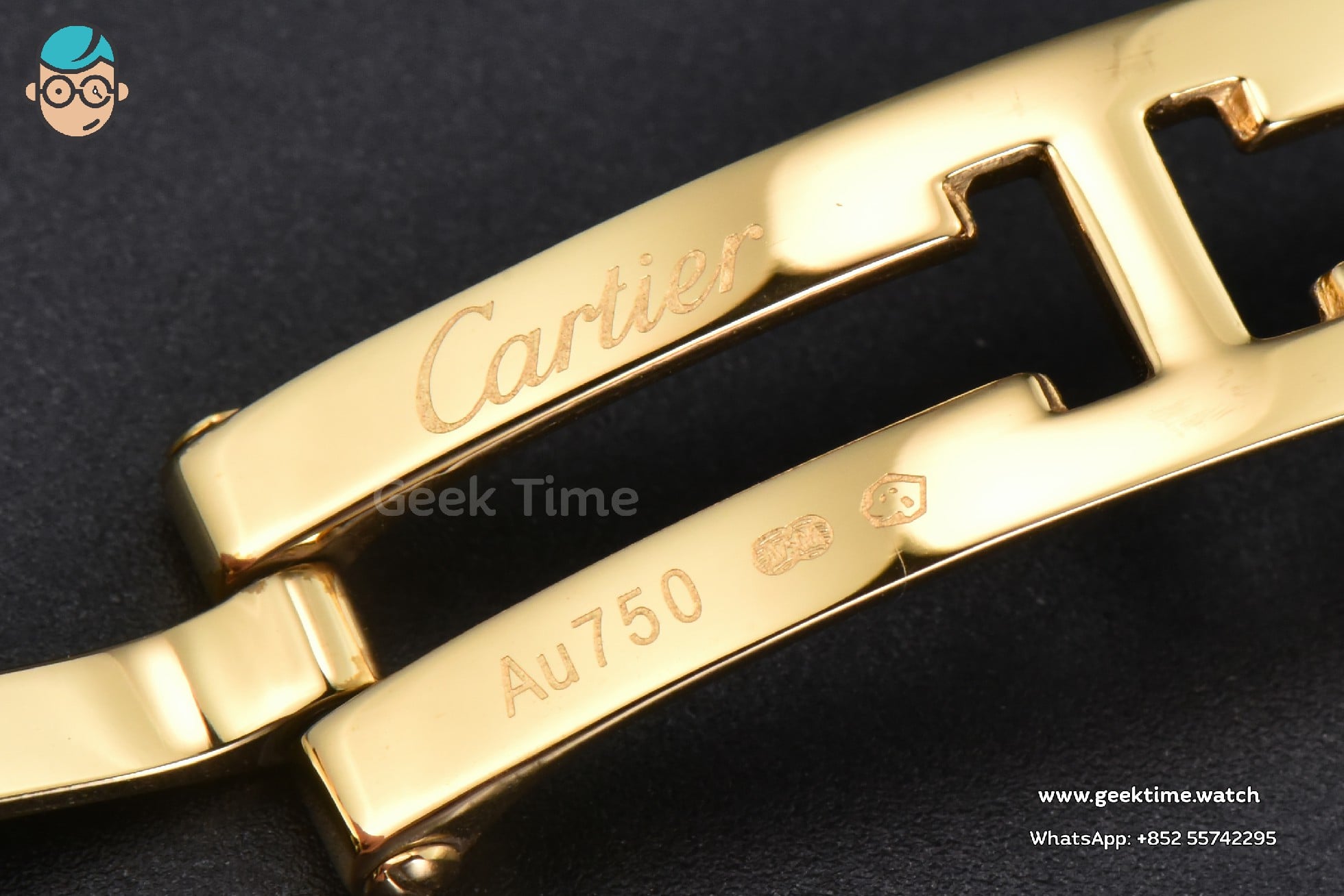 Panthère 22mm AF YG White Dial YG Bracelet Ronda Quartz - Image 8