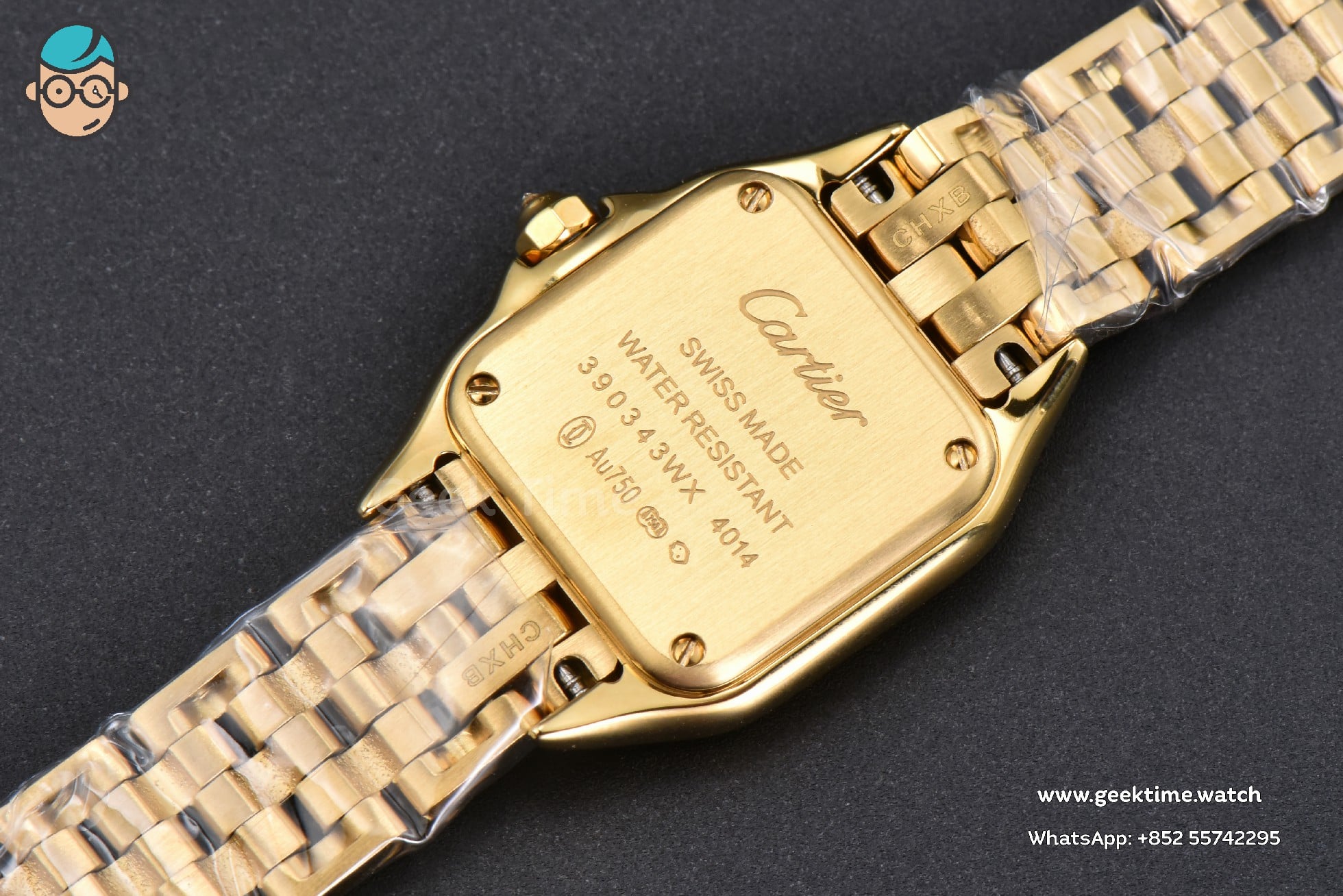 Panthère 22mm AF YG White Dial YG Bracelet Ronda Quartz - Image 12