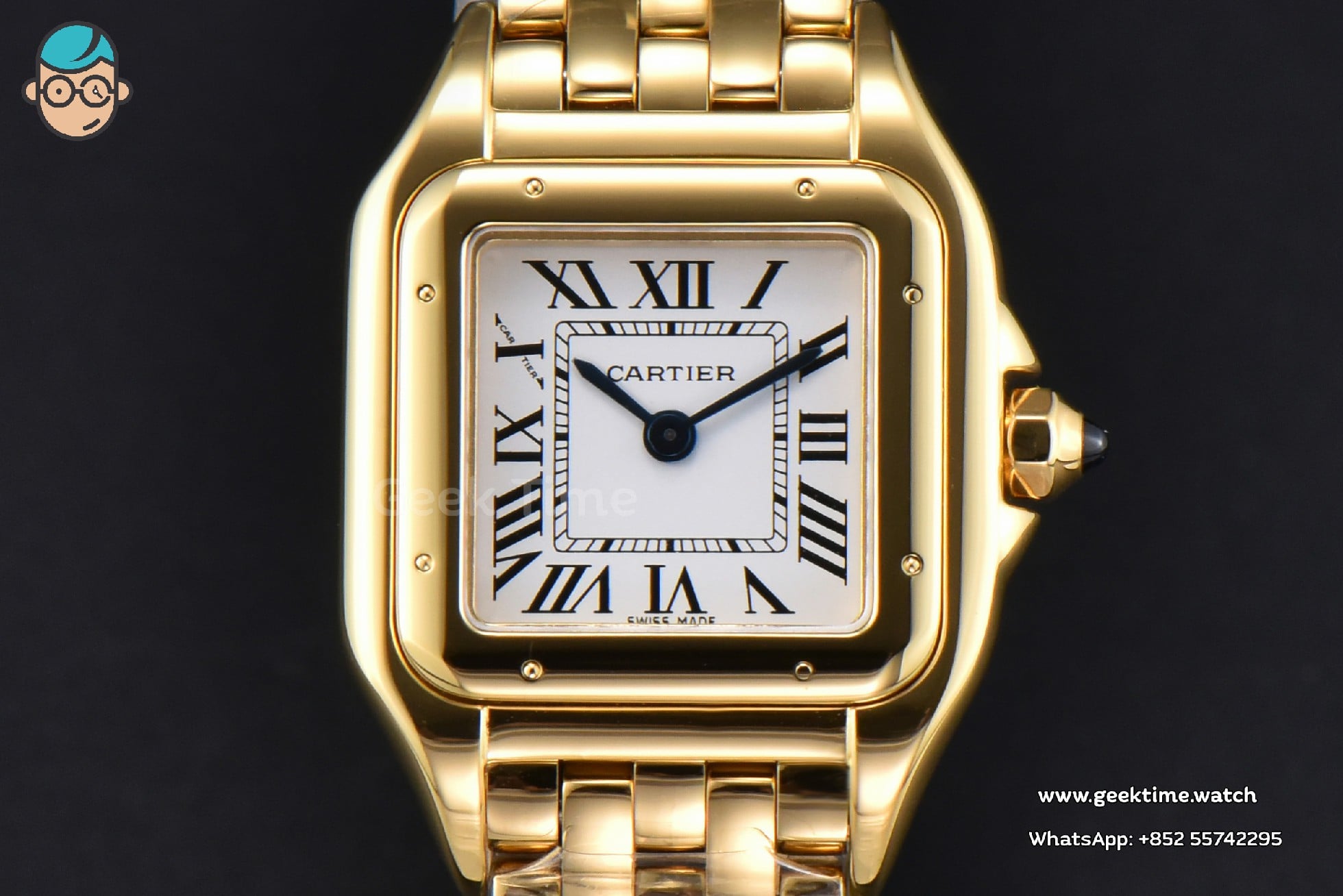 Panthère 22mm AF YG White Dial YG Bracelet Ronda Quartz - Image 2