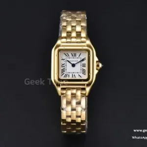 Panthère 22mm AF YG White Dial YG Bracelet Ronda Quartz