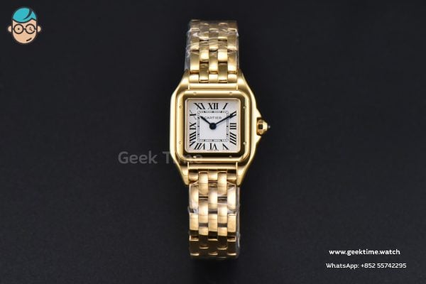 Panthère 22mm AF YG White Dial YG Bracelet Ronda Quartz
