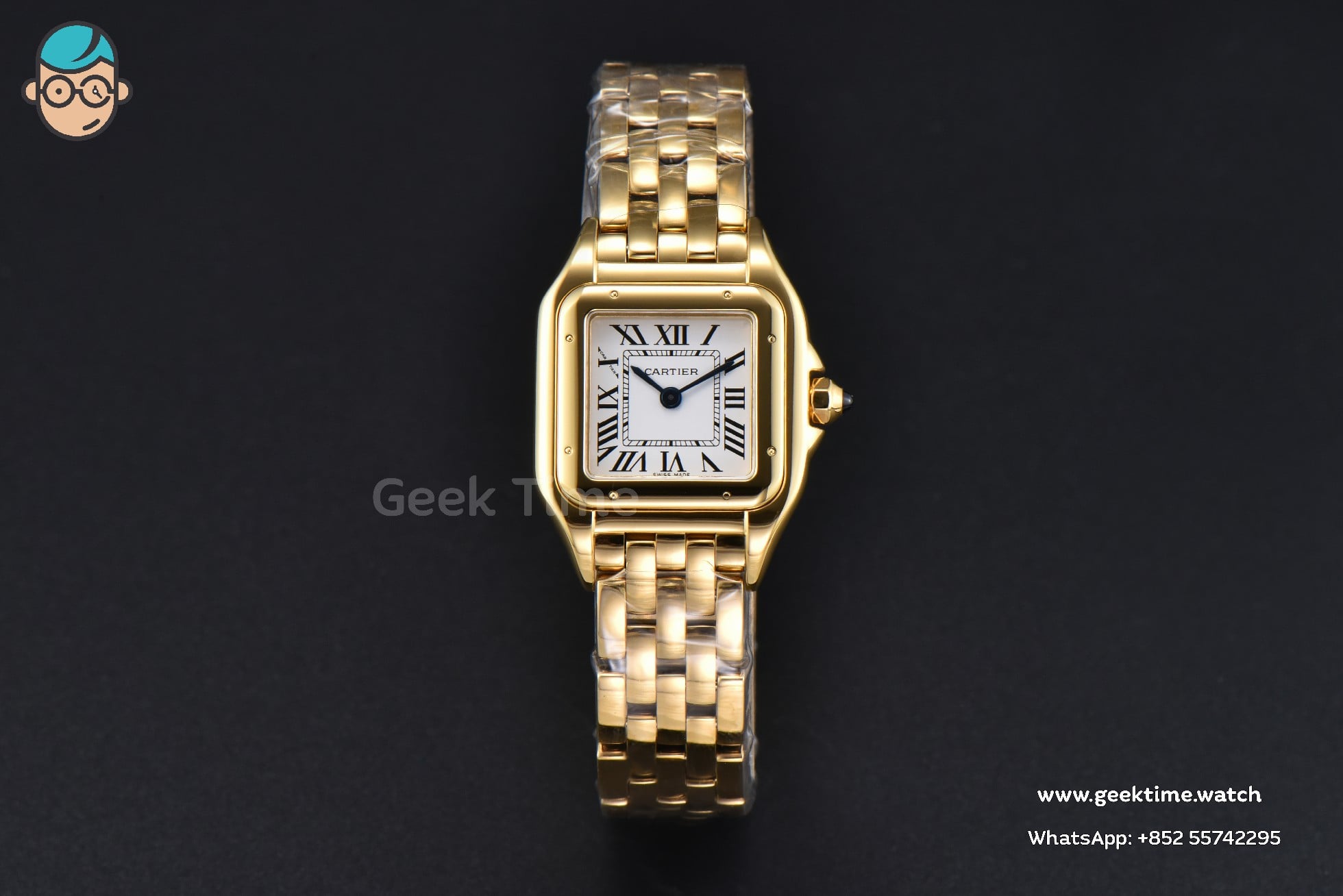 Panthère 22mm AF YG White Dial YG Bracelet Ronda Quartz - Image 16