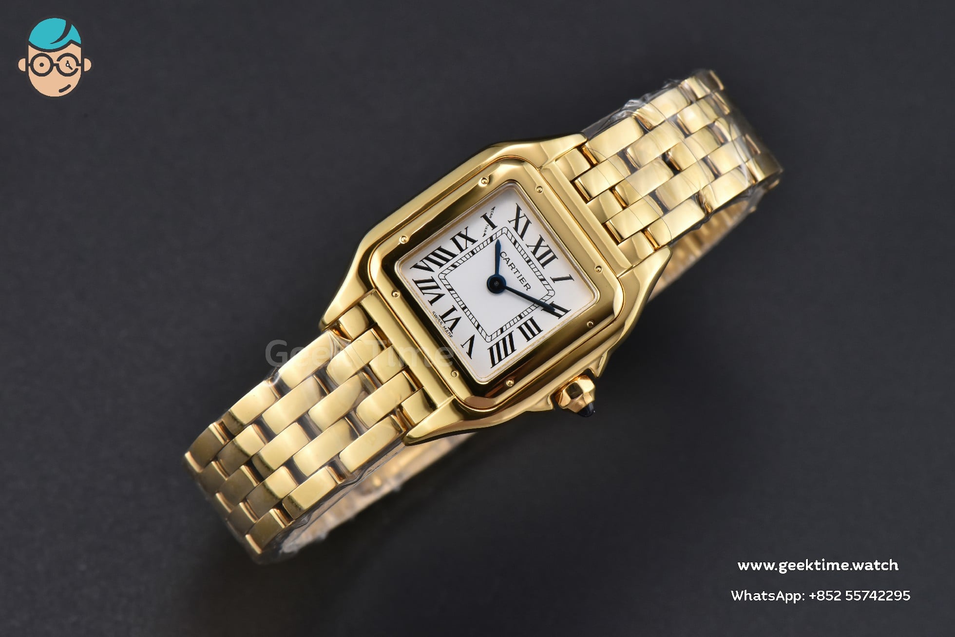 Panthère 22mm AF YG White Dial YG Bracelet Ronda Quartz - Image 17