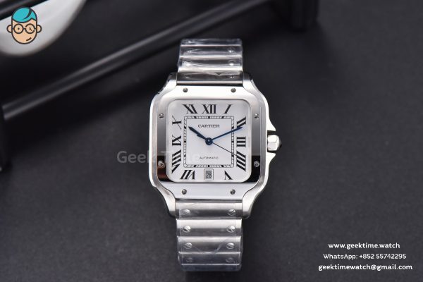 Santos de Cartier XL BVF 40MM SS White Dial SS Bracelet MIYOTA 9015 - Image 3