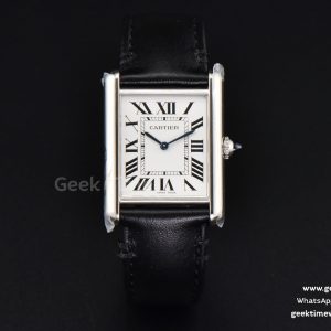 Tank Must Large 33mm K11F White Dial Smooth Black Strap Quartz