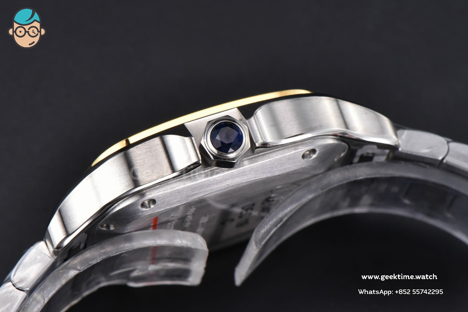 Santos Cartier Medium 35mm BVF YG/SS White Dial YG/SS Bracelet MIYOTA 9039 - Image 14