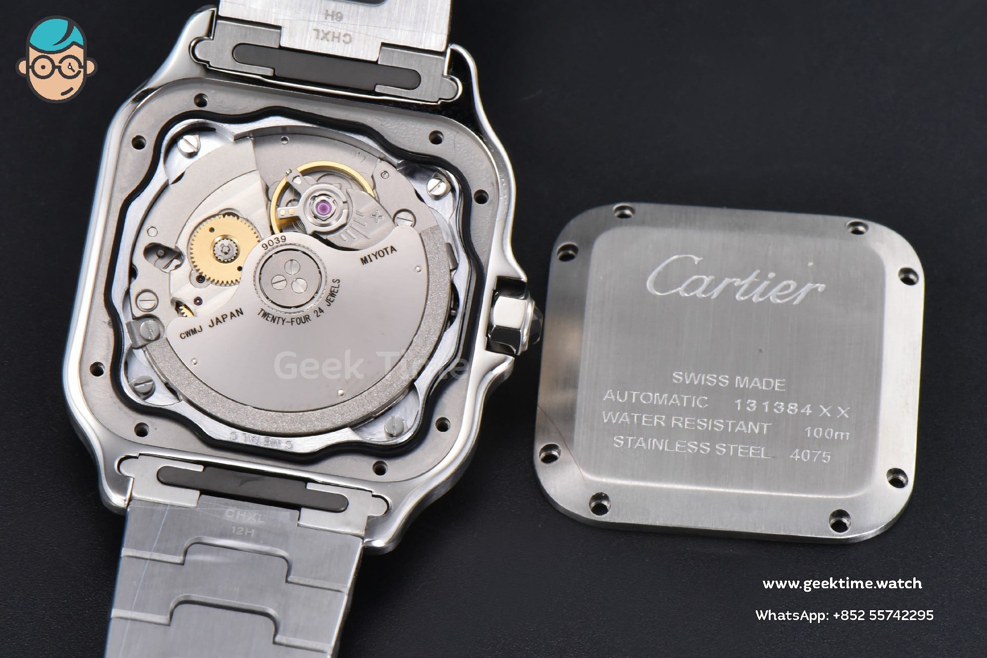 Santos Cartier Medium 35mm BVF YG/SS White Dial YG/SS Bracelet MIYOTA 9039 - Image 24