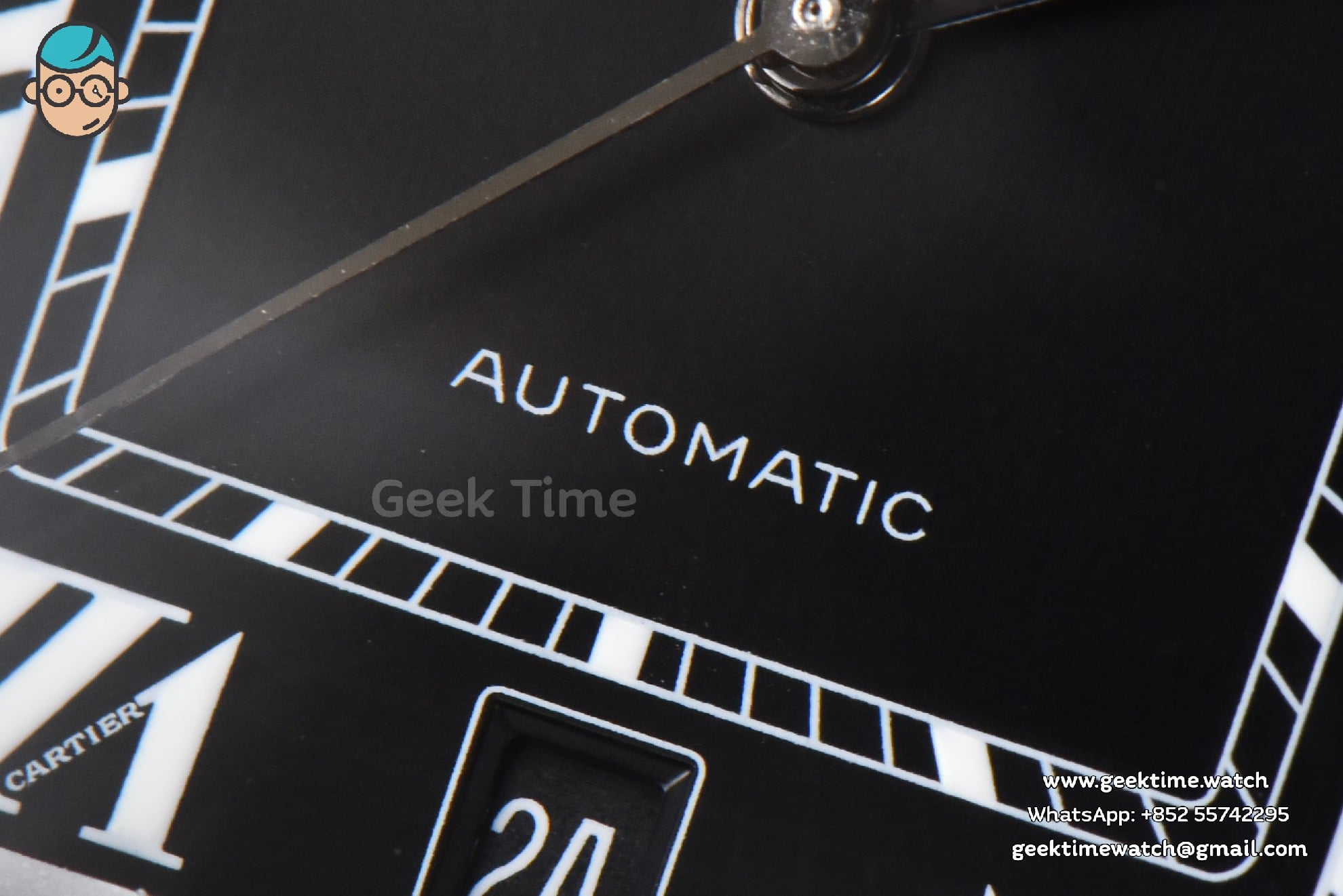 Santos Large 40mm PVD GF Black Dial Black Rubber Strap MIYOTA 9015 - Image 16