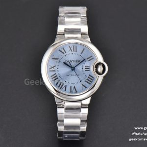 Ballon Bleu 33mm AF Ice Blue Dial SS Bracelet A1853
