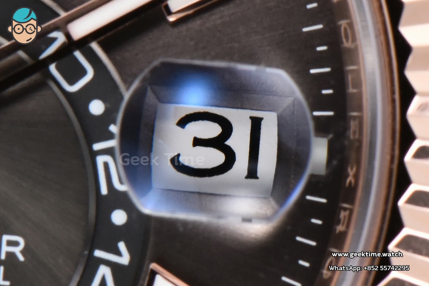 Sky-Dweller 336935 42mm ZF RG Case Grey Dial Rubber Oysterflex Strap (Tungsten) - Image 7