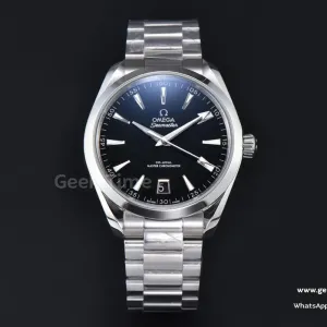Aqua Terra 150M SS 41mm VSF Black Smooth Dial  Silver Hand SS Bracelet A8900