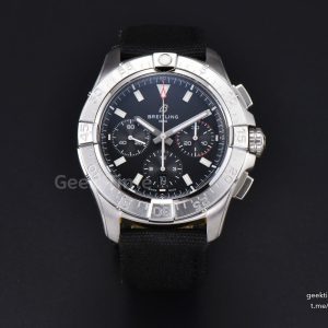 Avenger Chronograph 44mm BLSF SS  Black Dial Black Nylon Strap A7750