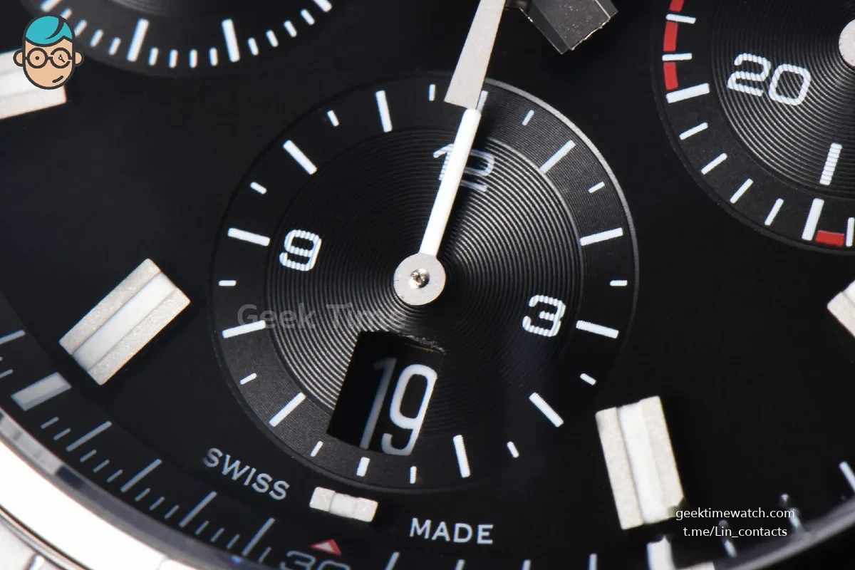 Avenger Chronograph 44mm BLSF SS Black Dial Black Nylon Strap A7750
