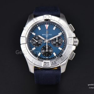 Avenger Chronograph 44mm BLSF SS  Blue/Black Dial Blue Nylon Strap A7750