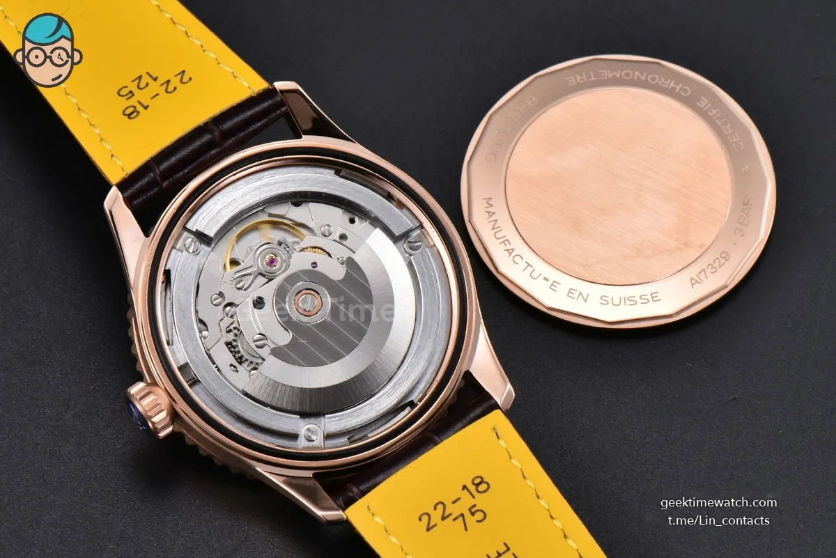 BLNavitimer Automatic 41mm RG BLSF Silver Dial on Brown Leather Strap A2824