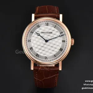 Classique 5157 38mm LTF RG White Textured Dial Roma Marker Brown Leather Strap MY9015
