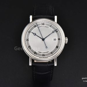 Classique 5177 38mm LTF White Dots Dial Roma Marker Black Leather Strap MY9015