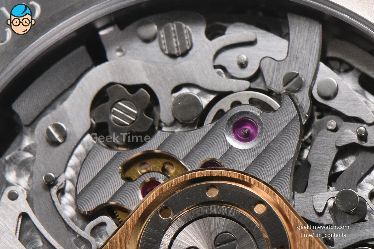 Code 11.59 Chrono 26393 41mm APSF Silver Dial Gold Hands Gray Leather Strap SA4401 Super Clone