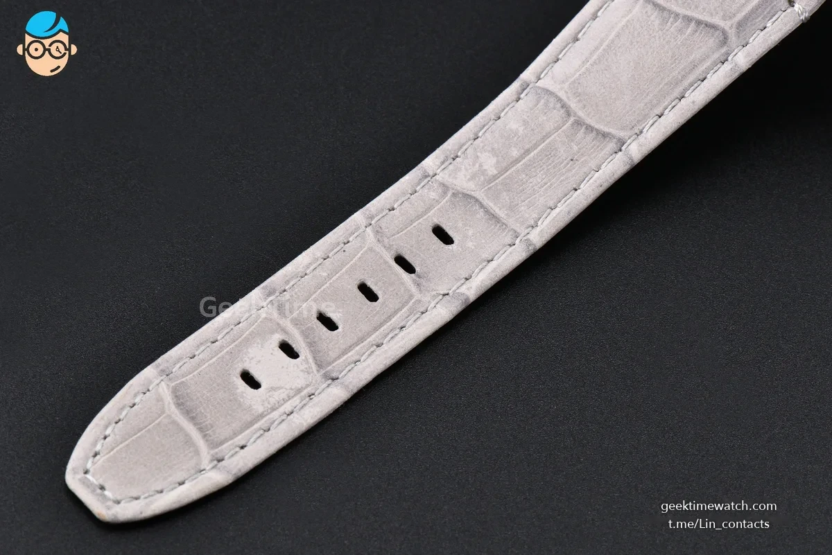 Code 11.59 Chrono 26393 41mm APSF Silver Dial Gold Hands Gray Leather Strap SA4401 Super Clone