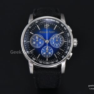 Code 11.59 Chrono 26393 41mm  APSF Smoky Blue Gradient Dial Black Nylon Strap SA4401 Super Clone