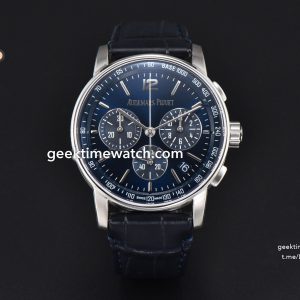 Code 11.59 Chrono 26393 SS APSF Blue Dial on Black Leather Strap SA4401 Super Clone