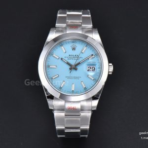 DateJust 126300 GMF 41MM 904L Smooth Bezel Tiffany Blue Dial Oyster Bracelet VR3235