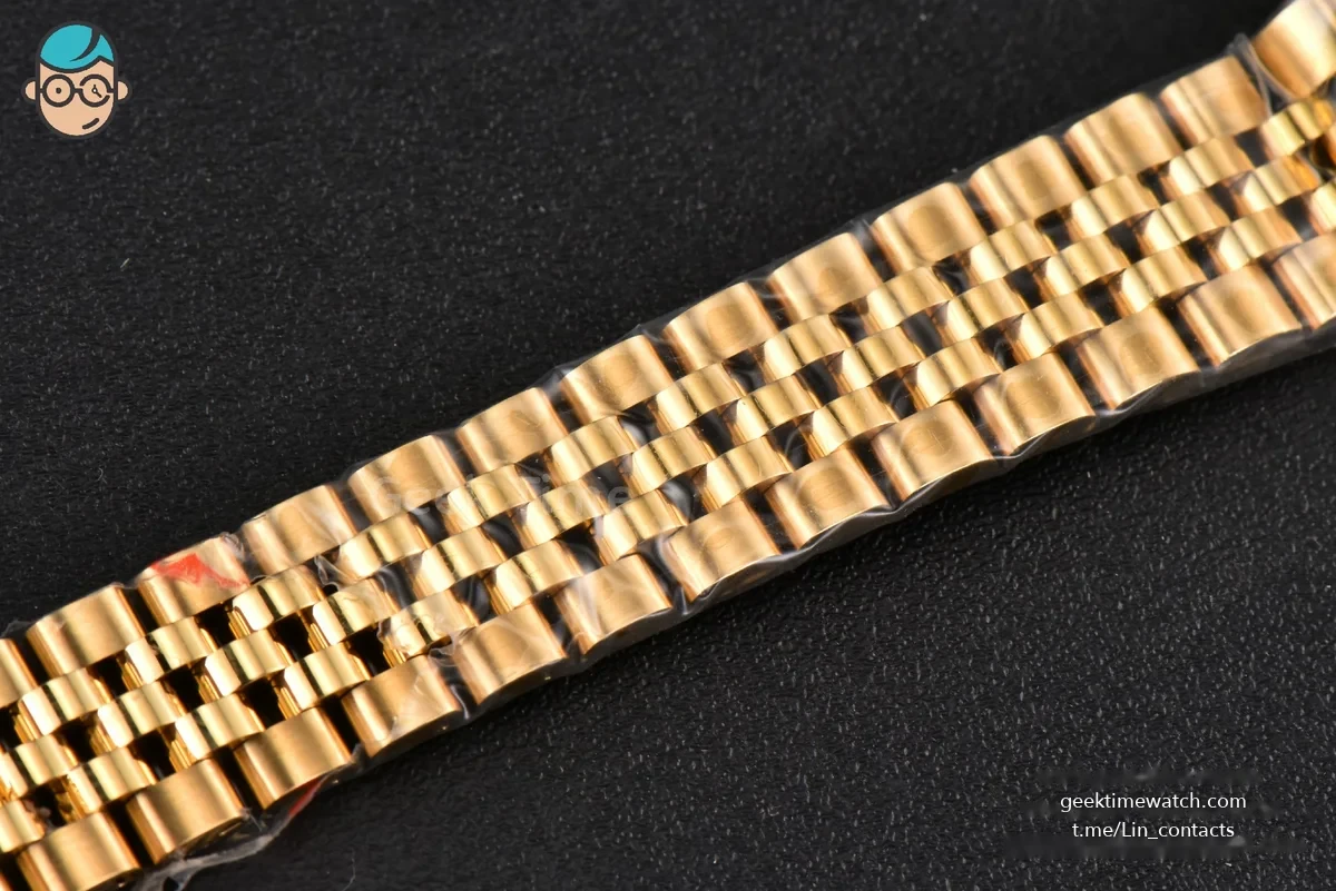 DateJust 28MM Ladies WF YG Gold Dial Diamond Marker President Bracelet A2236