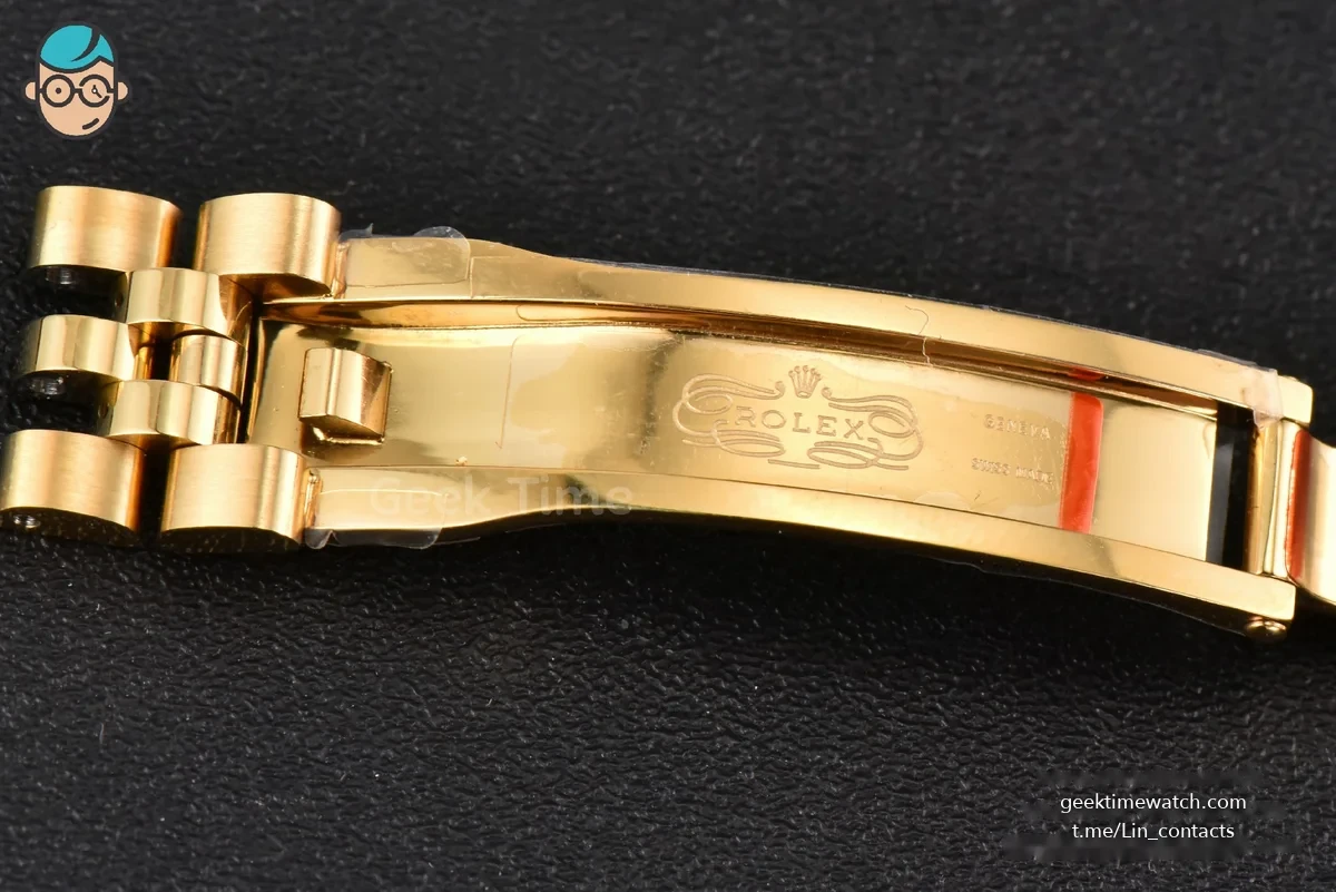DateJust 28MM Ladies WF YG Gold Dial Diamond Marker President Bracelet A2236