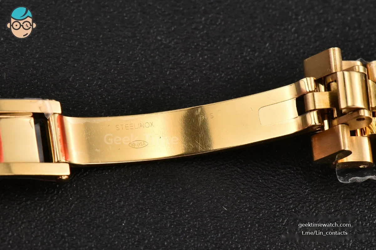 DateJust 28MM Ladies WF YG Gold Dial Diamond Marker President Bracelet A2236