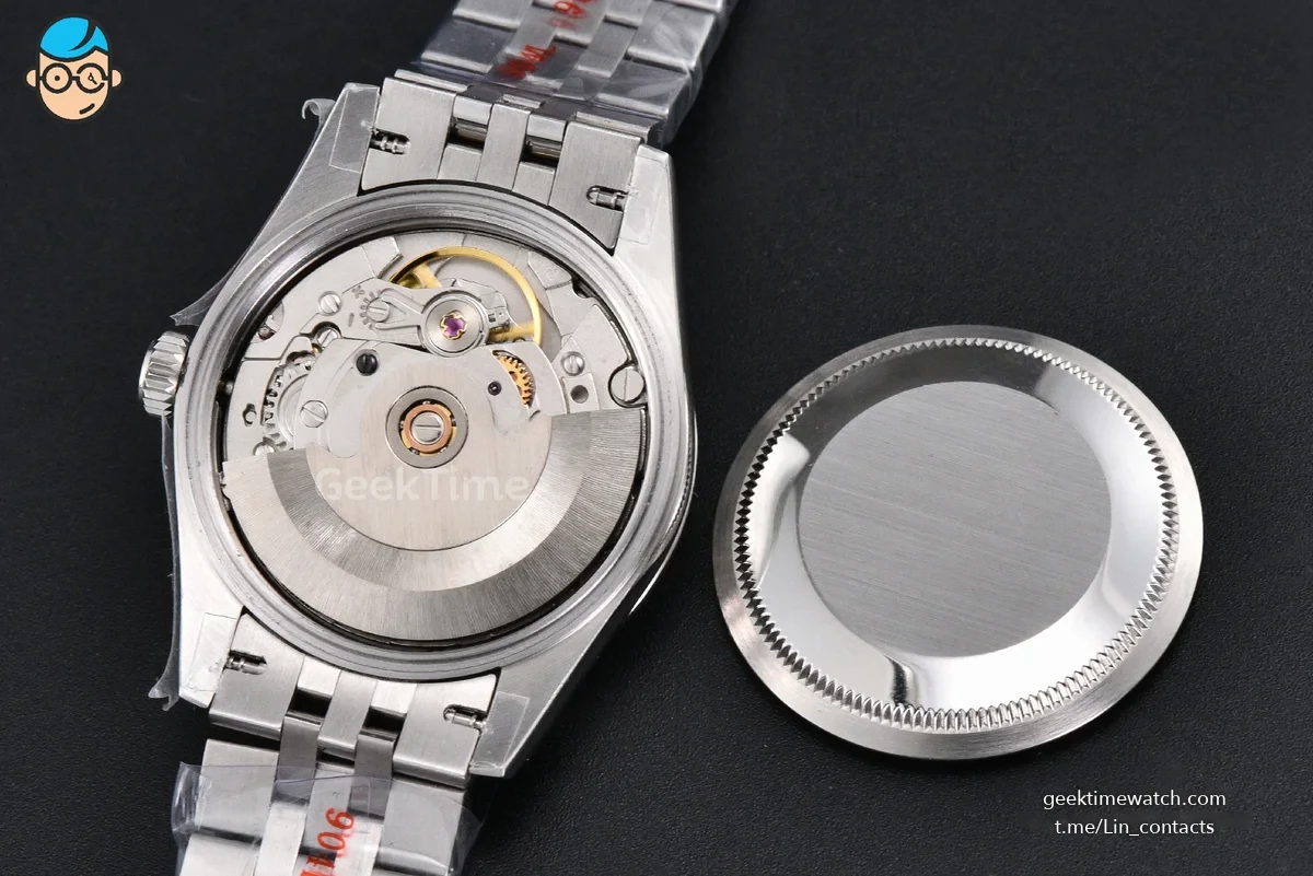 DateJust 31MM 904L GMF Diamond Bezel Red Dial Diamond Marker SS Jubilee Bracelet A2824