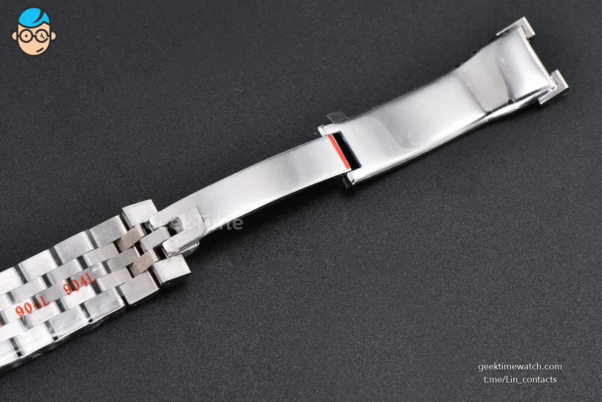 DateJust 31MM 904L GMF Diamond Bezel Red Dial Diamond Marker SS Jubilee Bracelet A2824