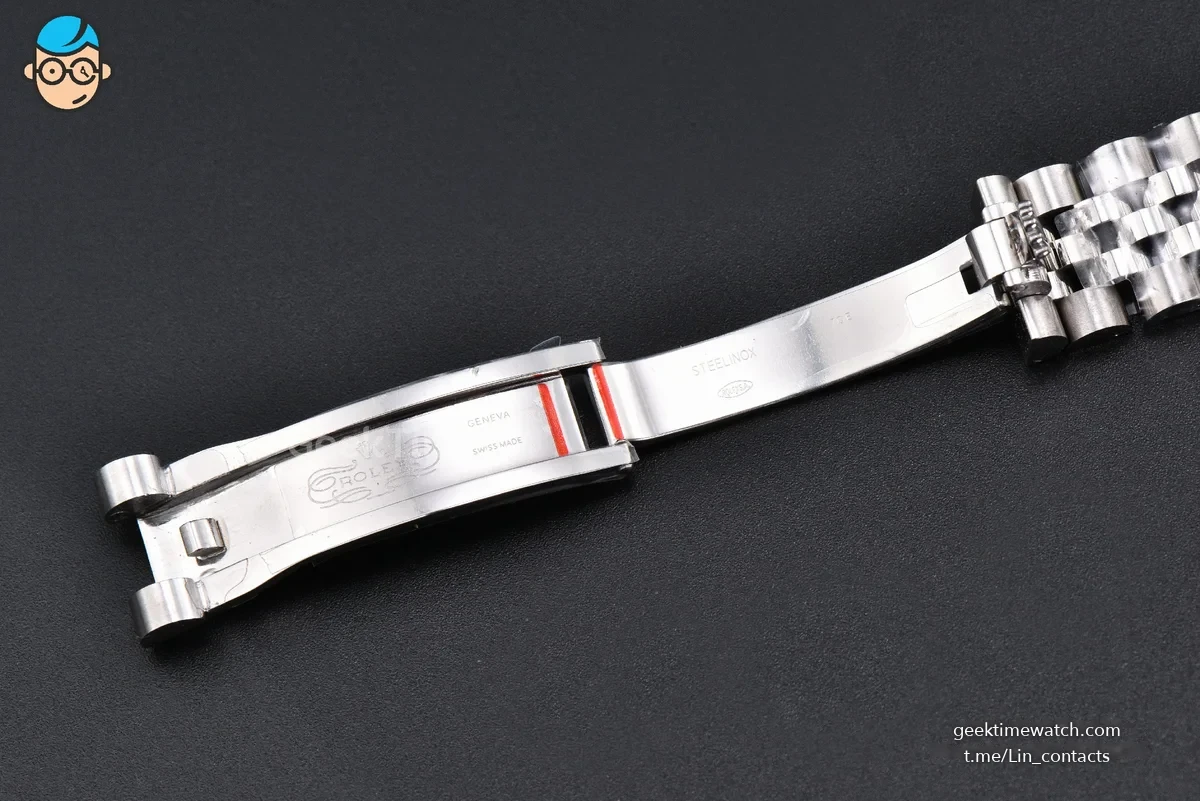 DateJust 31MM 904L GMF Diamond Bezel Red Dial Diamond Marker SS Jubilee Bracelet A2824