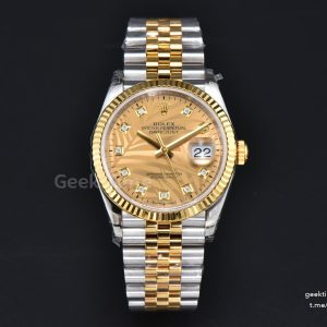 DateJust 36mm 126233 YG/SS VSF YG Palm Dial Diamond Marker YG/SS Jubilee Bracelet VS3235