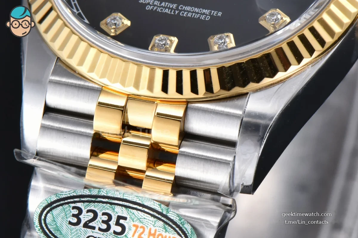 DateJust 36mm 126333 Clean YG/SS Black Dial Diamond Marker YG/SS Jubilee Bracelet VR3235