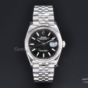 DateJust 36MM 904L VSF Black Dial Lume Marker Jubilee VS3235