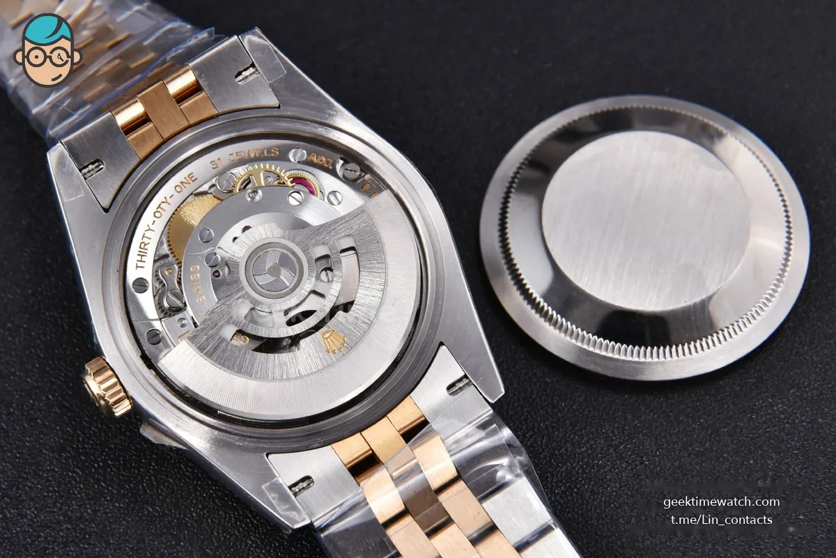 DateJust 36MM 904L YG/SS GMF Fluted Bezel White Dial Diamond Marker Jubilee Bracelet VR3235