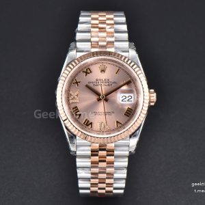 DateJust 36MM RG/SS 904L VSF RG Diamond Roma Marker Jubilee Bracelet VS3235