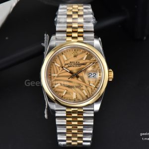 DateJust 36MM YG/SS BPF Smooth YG Plam Dial Jubilee Bracelet A2824