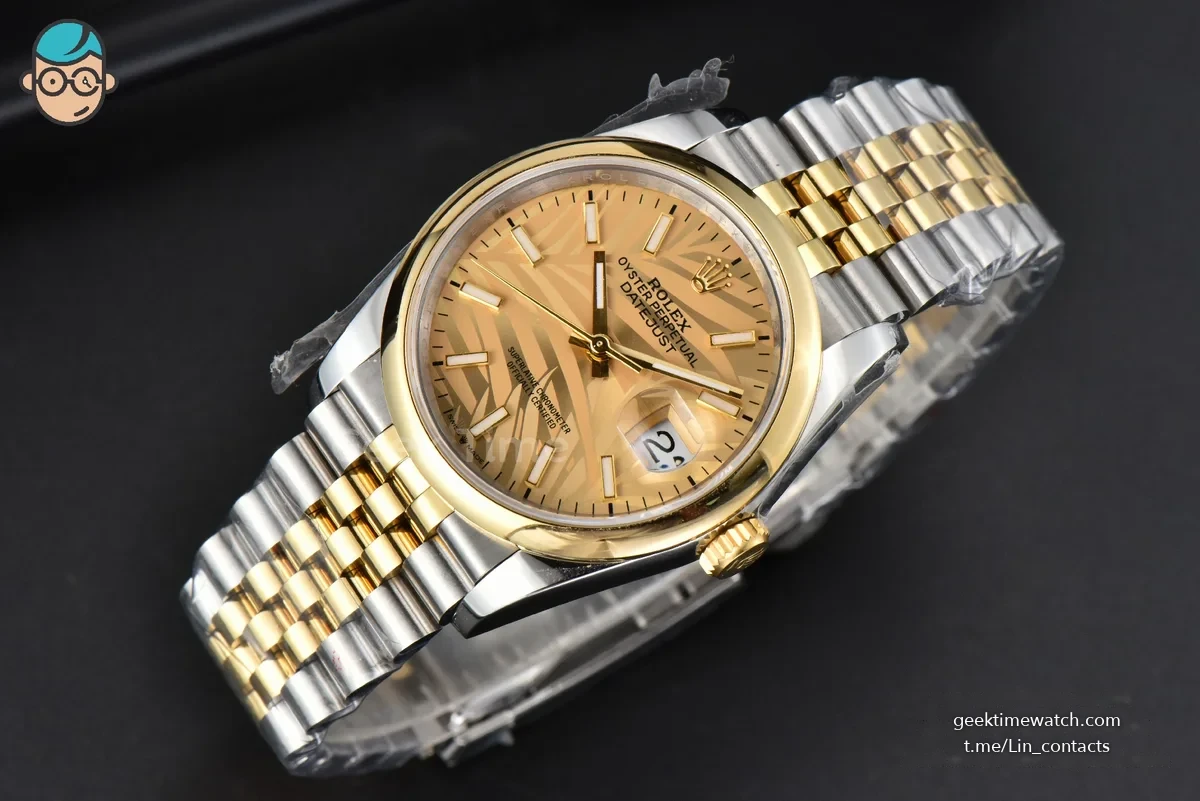DateJust 36MM YG/SS BPF Smooth YG Plam Dial Jubilee Bracelet A2824