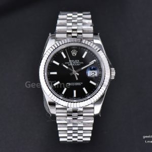 DateJust 41mm 126334 904 SS ARF Black Dial Lume Markers on Jubilee Bracelet VR3235