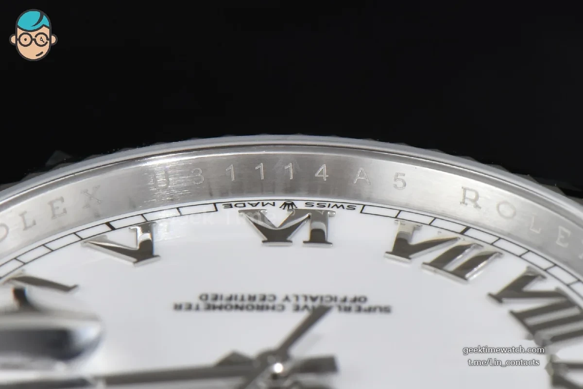 DateJust 41MM 126334 904L ARF Fluted Bezel White Dial Roma Marker Jubilee Bracelet VR3235