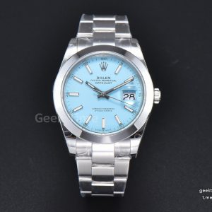 DateJust 41MM 126334 BPF Smooth  Bezel Ice Blue Dial Oyster Bracelet VR3235
