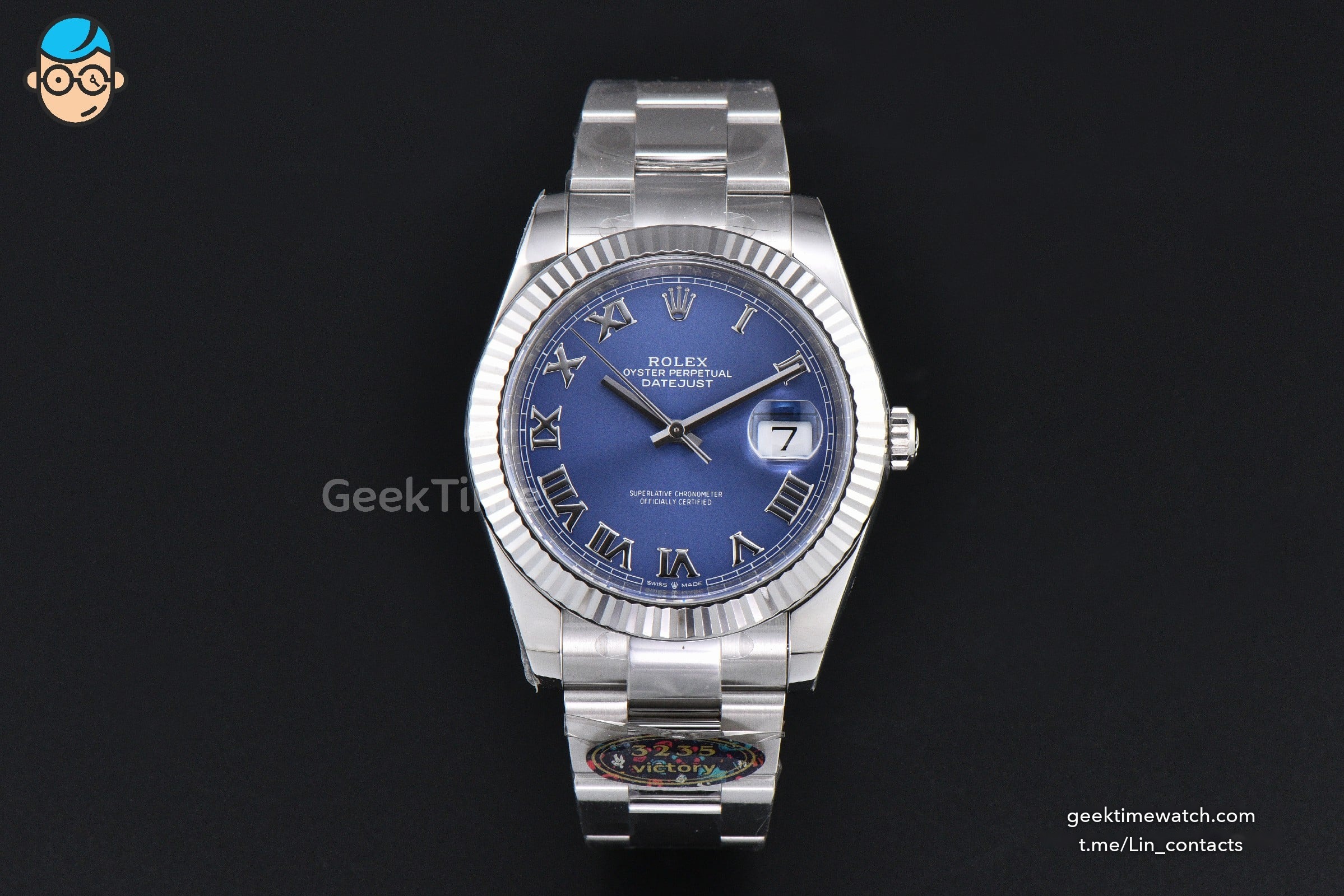 DateJust 41MM 126334 VF Blue Dial Oyster Bracelet DD3235