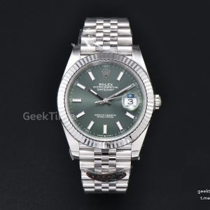 DateJust 41MM 126334 VF Mint Green Dial Jubilee Bracelet DD3235