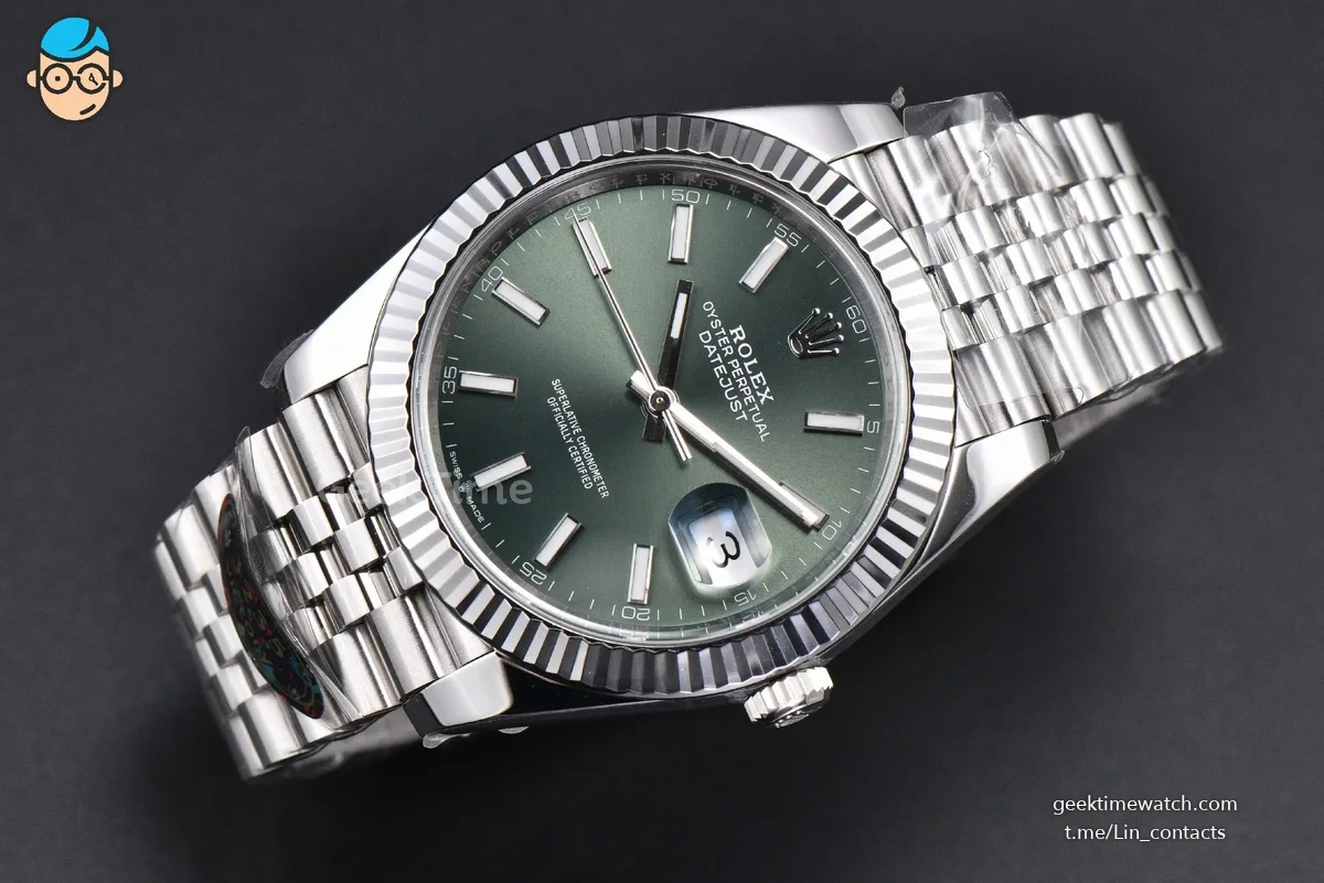 DateJust 41MM 126334 VF Mint Green Dial Jubilee Bracelet DD3235
