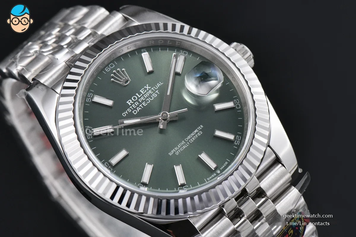 DateJust 41MM 126334 VF Mint Green Dial Jubilee Bracelet DD3235